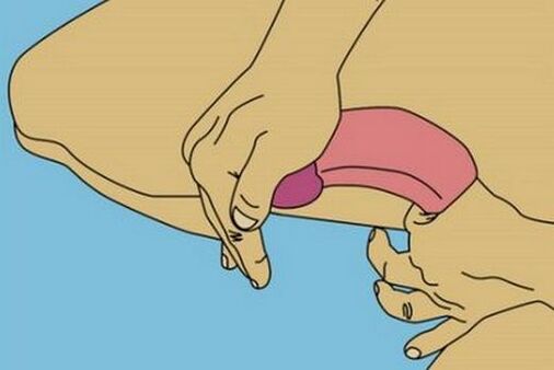 सिर को बड़ा करने के लिए लिंग को मोड़ना